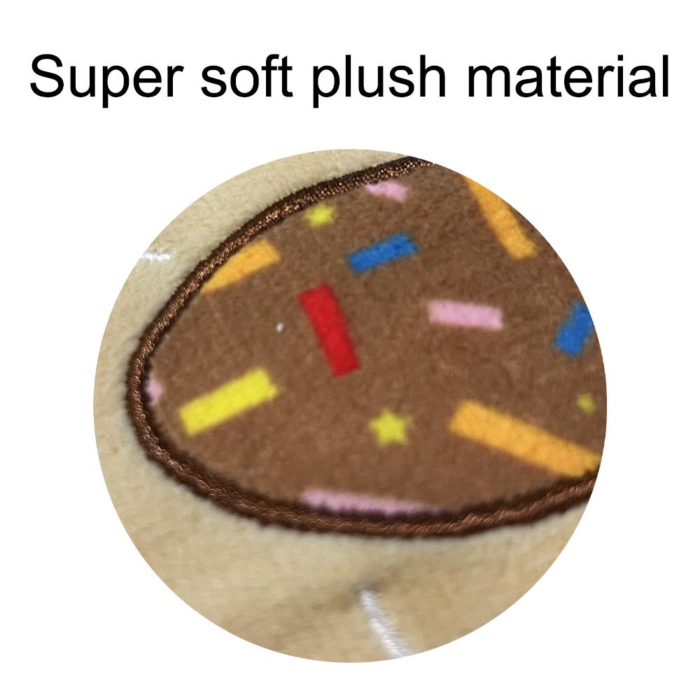 Birthday Cake Themed Soft Plush Pet Toy Squeaker Crinkle Effect Dog Puppy - Picture 4 of 16