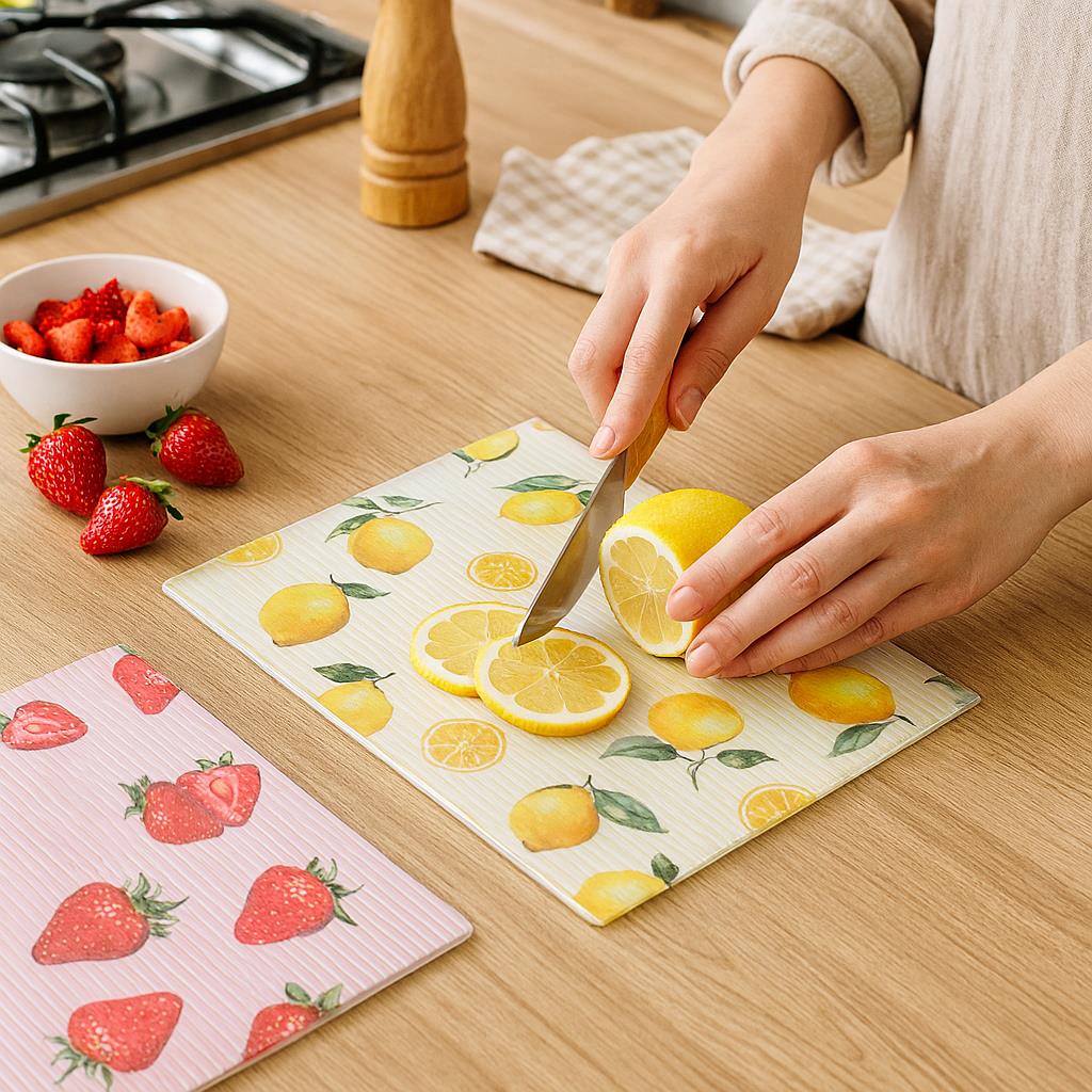 Tempered Glass Worktop Saver Chopping Food Board Anti Slip Surface Protector - Picture 58 of 99