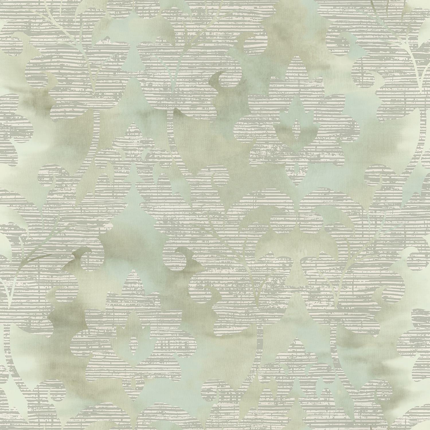 Wallquest Villa Rosa Damask Leaf Wallpaper Floral Leaves Acrylic Coated Stylish - Picture 14 of 25