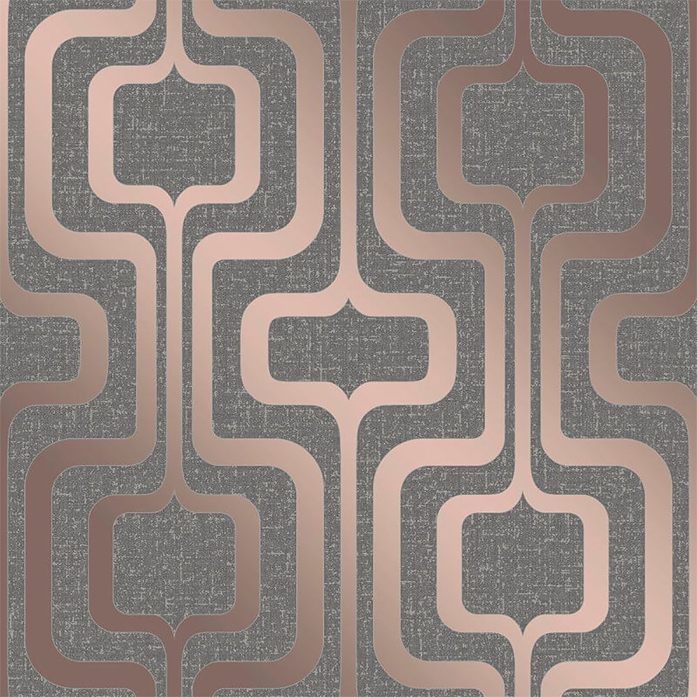 Fine Decor Quartz Retro Geometric Wallpaper Glitter Metallic Textured Vinyl