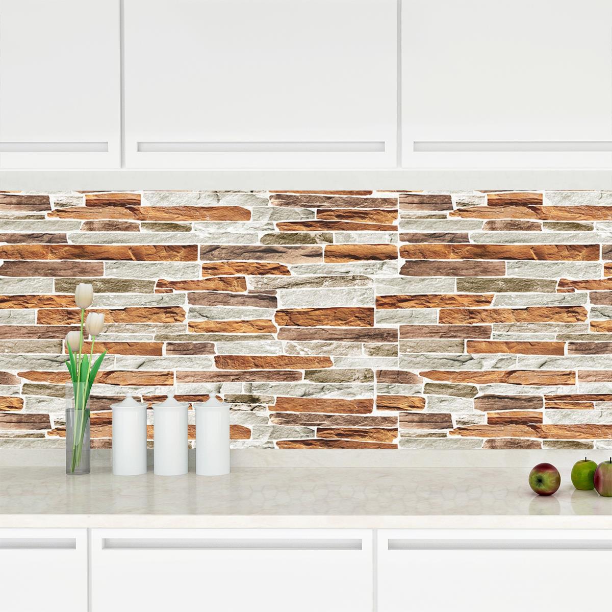 Azulejo de madera 3D interior de PVC Efecto Ladrillo Piedra Pizarra