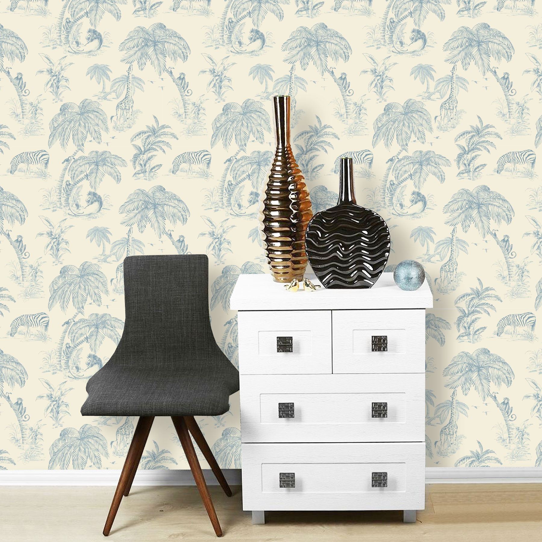 Palma Sola Wallpaper By Holden Tropical Exotic Trees Safari Paste The Wall