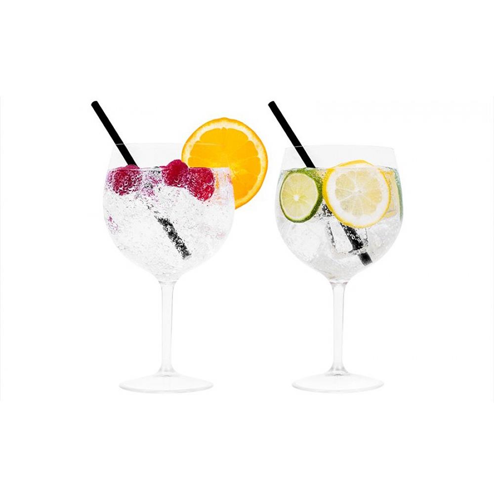 Gin Cocktail Glasses Balloon Clear Plastic Cup Home Picnics BBQ Summer