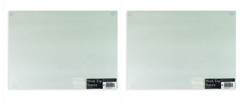 Work Top Saver Chopping Board Glass Surface Protector Place Mat Home 38x28cm - Picture 2 of 3