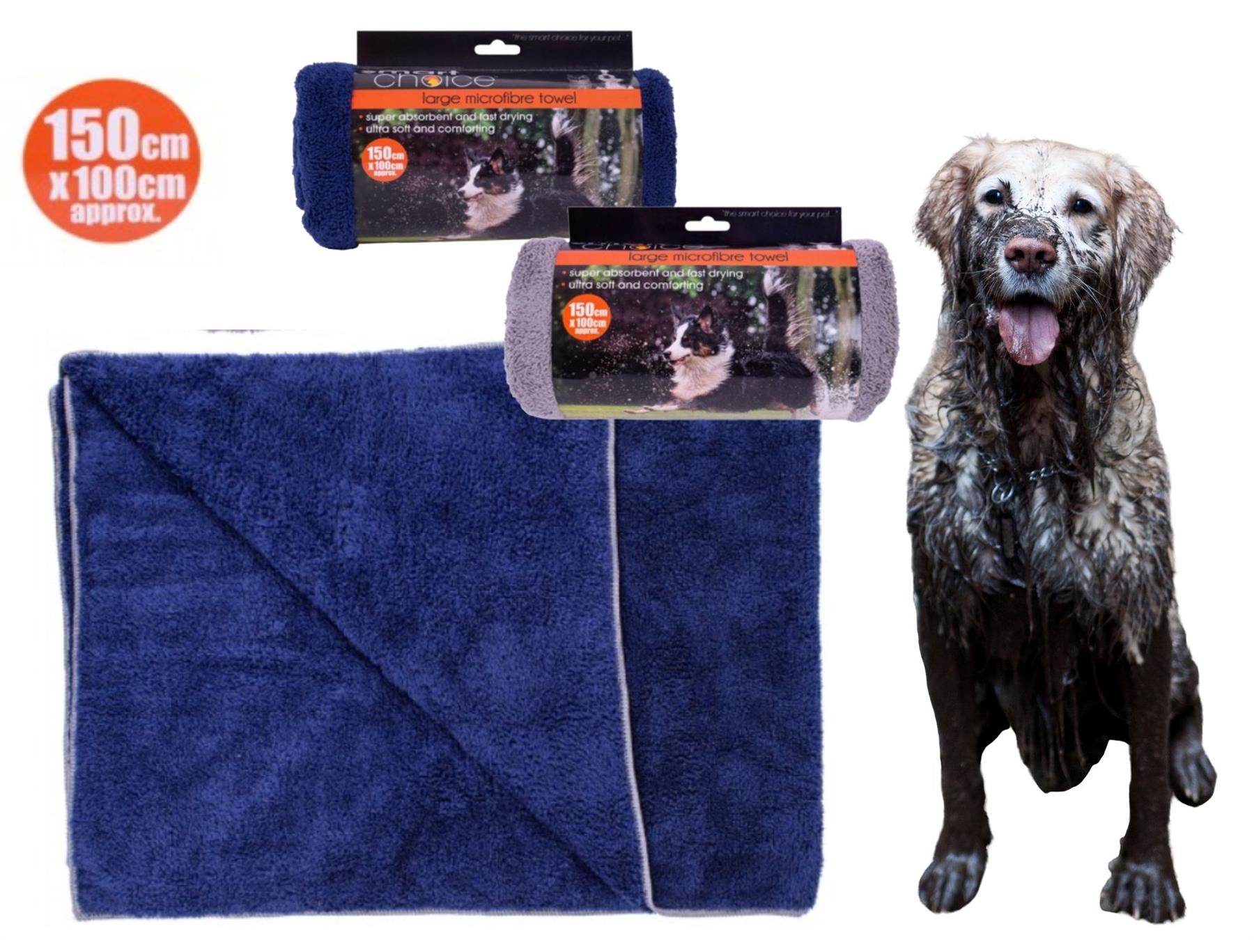 Pet Microfiber Towel Quick Drying For Cat Dog Absorbent Bathrobe Pet Blanket eBay