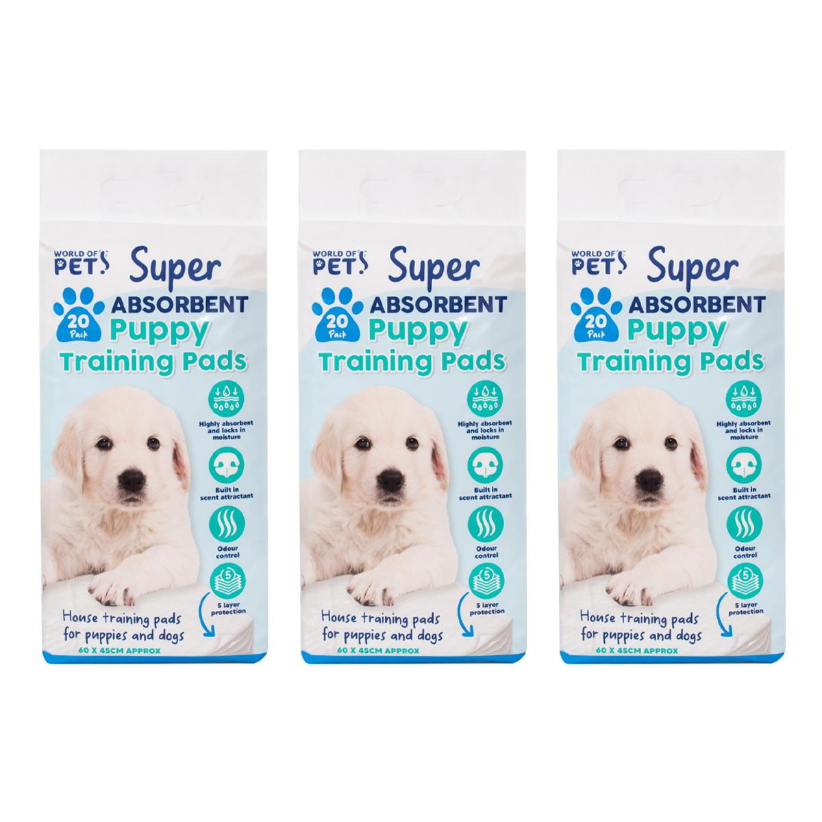 60 Super Absorbent Premium Puppy Training Pads 60x45cm Dog Mats Pet