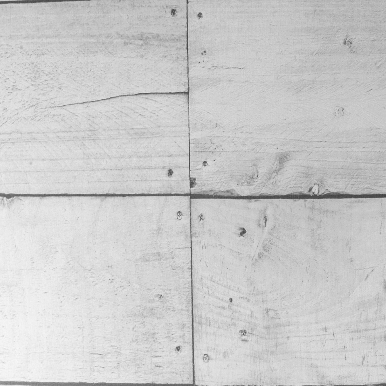 Paste the Wall Rustic White Grey Wood Plank Effect Feature Wallpaper