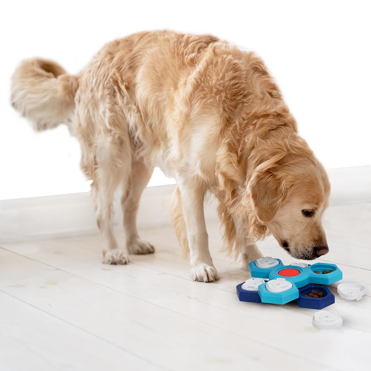 Treat Puzzle Toy Pet Dog Puppy Squeaker Interactive Stimulating Play Enrichment - Picture 10 of 22