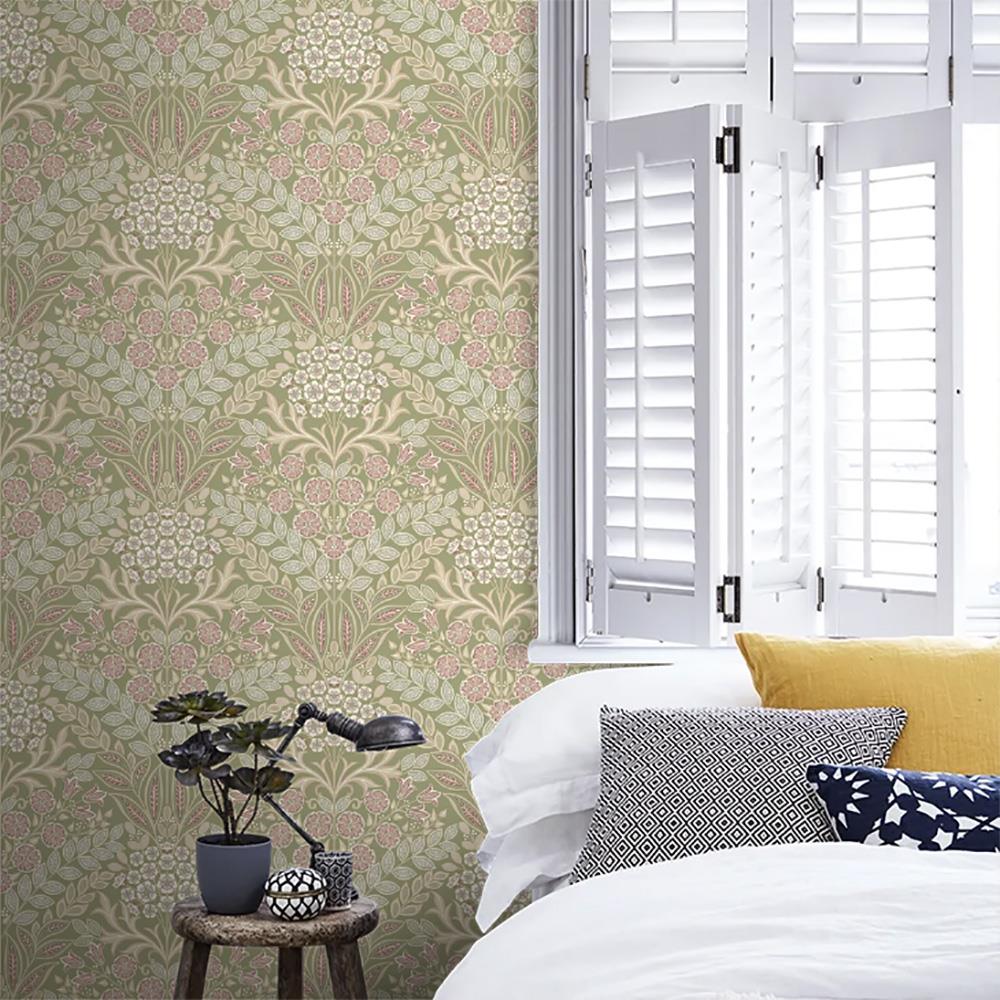Grandeco Arts Floral Wallpaper Flowers Naturistic Leaves Textured Paste The Wall - Picture 8 of 42