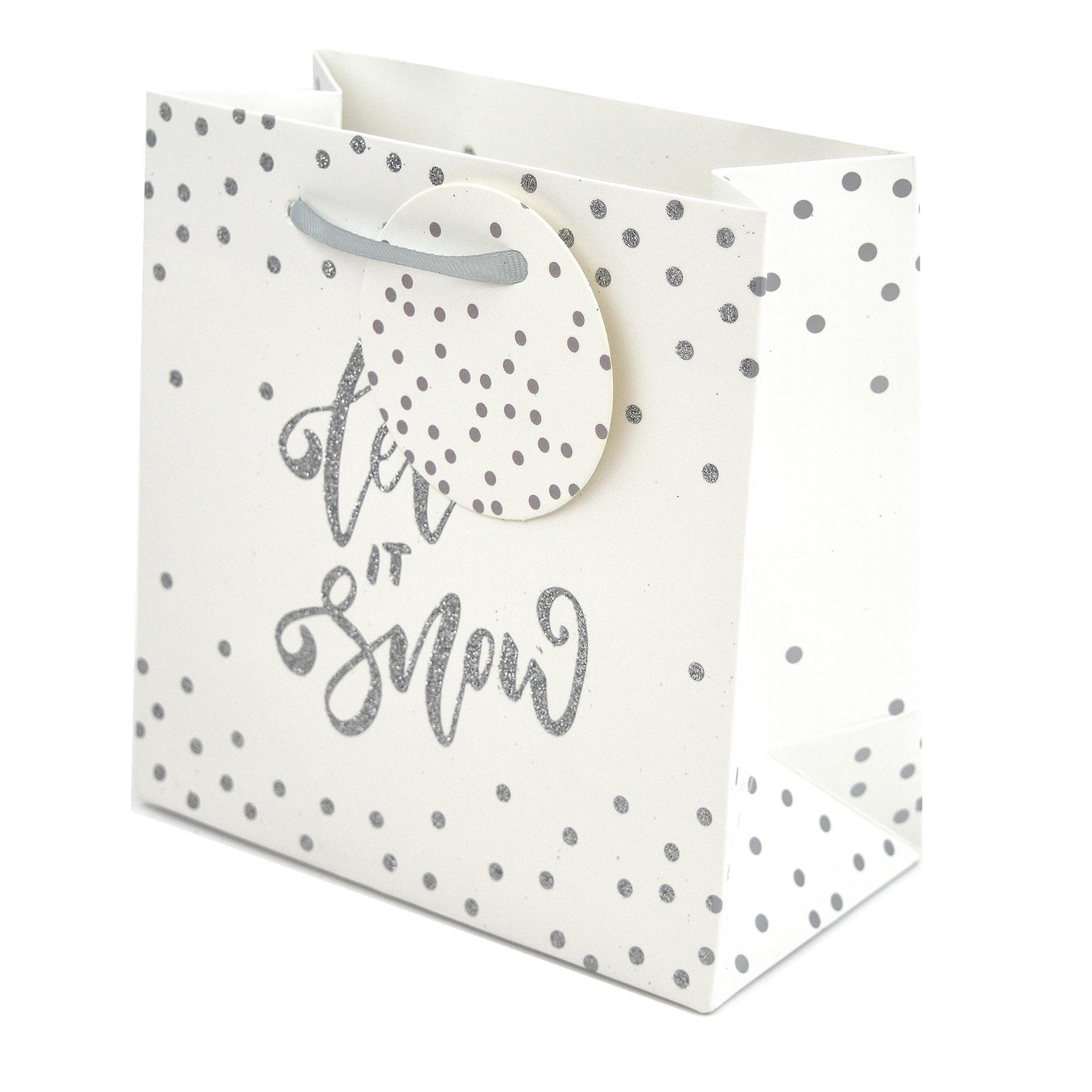 3 Gift Bags Set Christmas Xmas Presents Tag Small Medium Large Festive