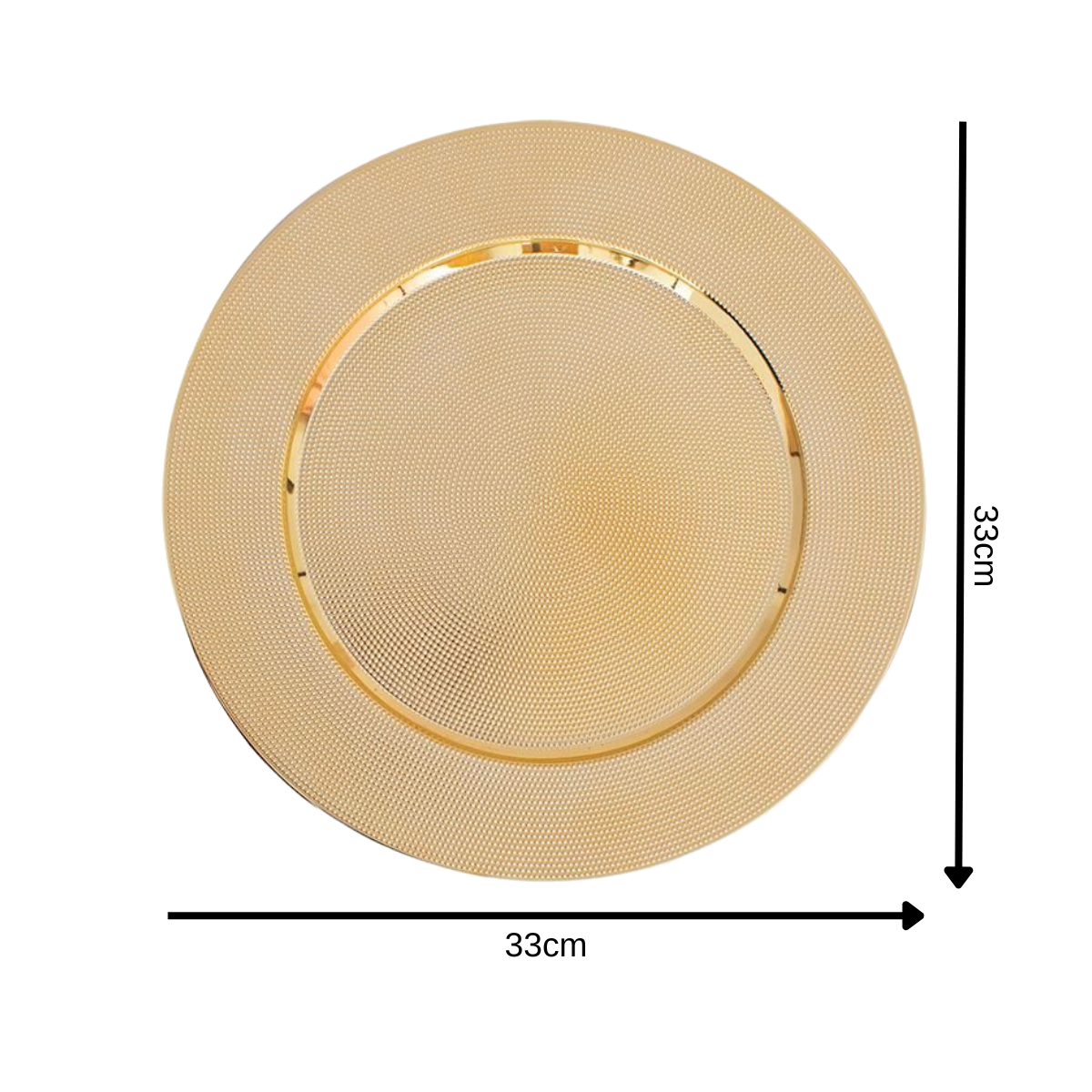 Christmas Dinner Charger Plate Set of 6 Metallic Embossed Table Decoration - Picture 9 of 25