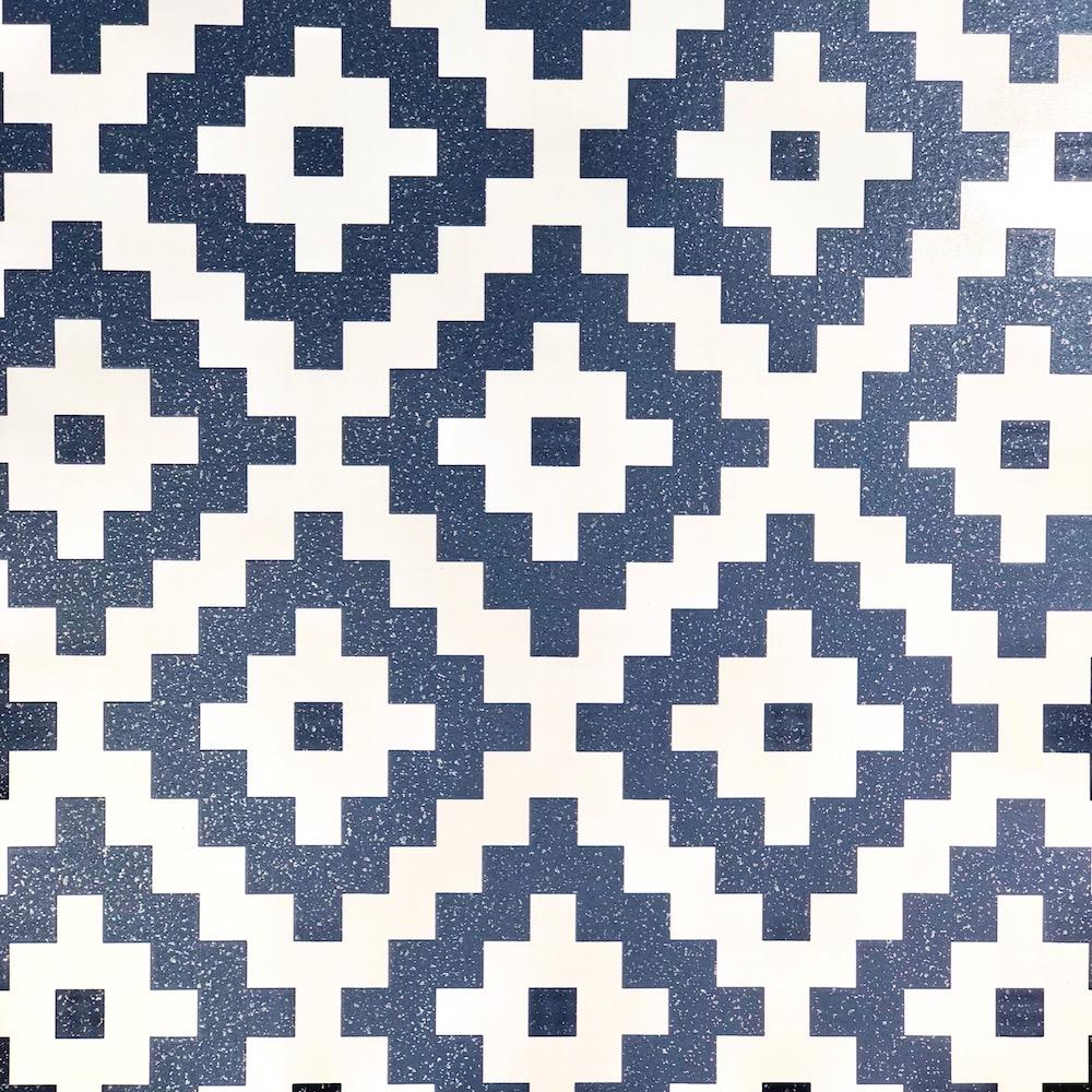 Blanc Marine 3D pixel géométriques Paillettes en Relief Papier Peint Vinyle