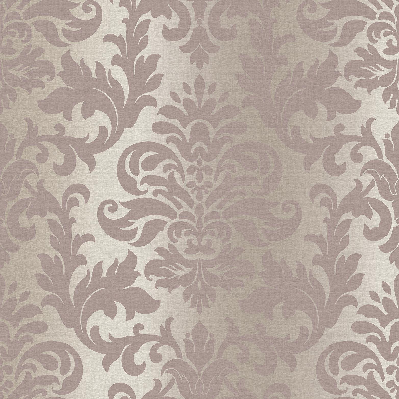 Rasch Platina Silver Grey Rose Gold Damask Textured Wallpaper eBay