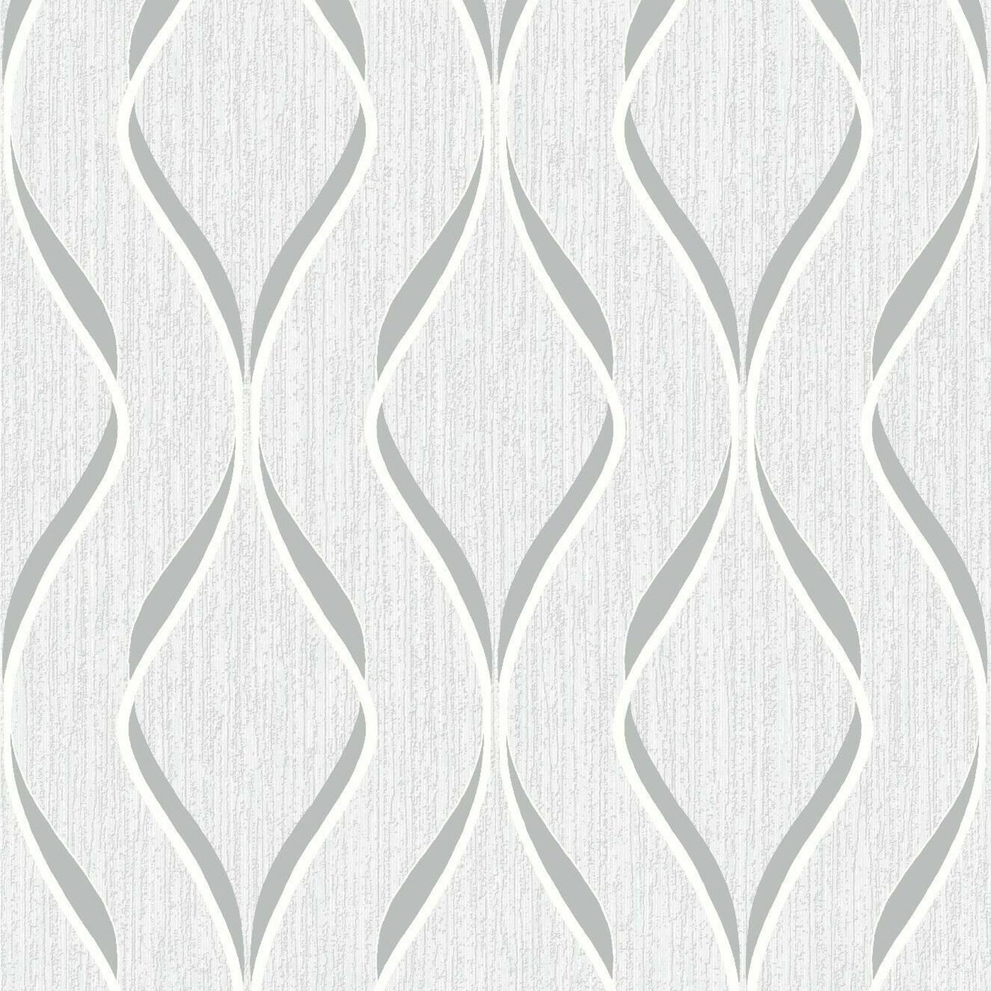 Heavyweight Blown Vinyl Indra Wave Wallpaper Geometric Modern Wallcovering - Picture 15 of 18