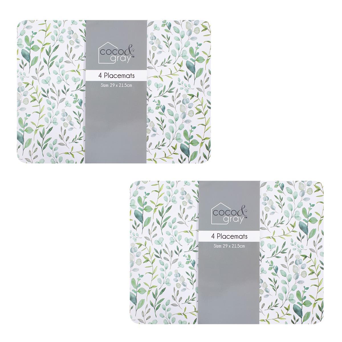 4er Pack Untersetzer und Platzsets schwarz elegant oder grau Schmetterling Design - Bild 57 von 94