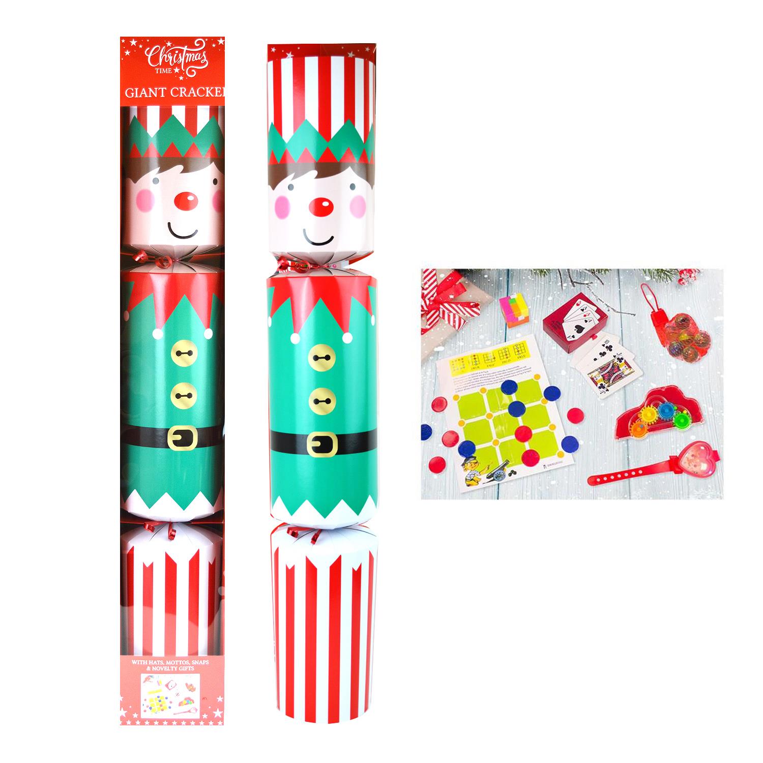 Giant Christmas Cracker Santa Elf ExtraLarge Jumbo Novelty Gifts Kids