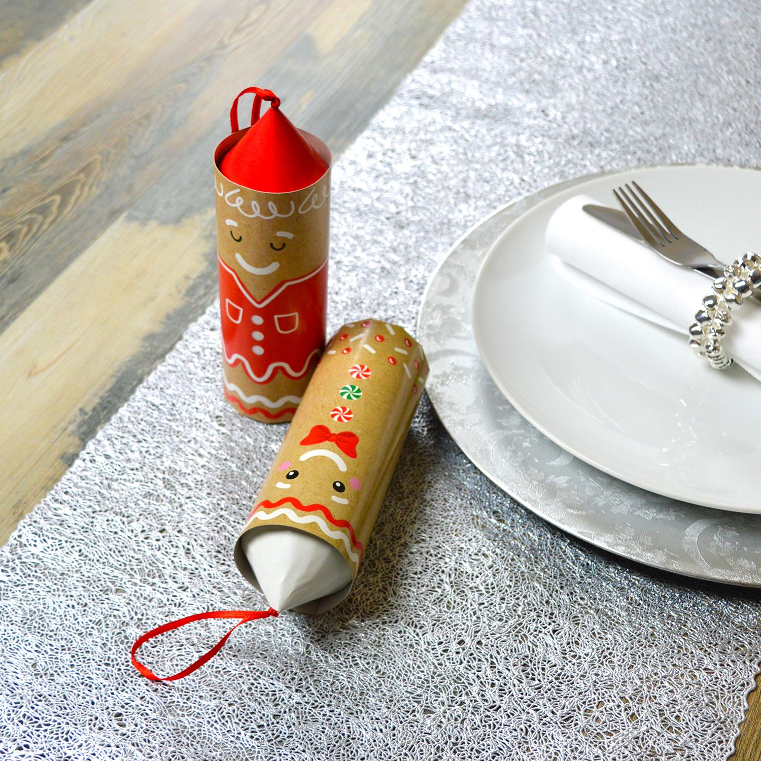 Pull Pop Christmas Crackers Gonks Gingerbread Man Or Santa And Friends - Picture 4 of 12