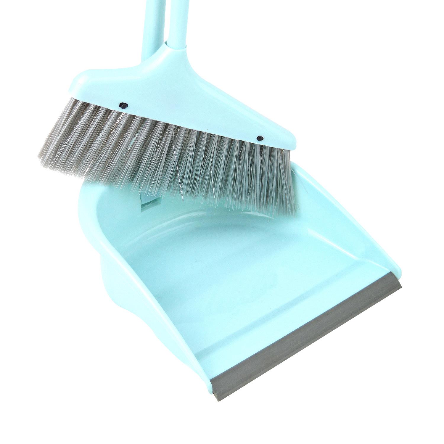 Long Handle Dustpan And Brush 2 Piece Sweeping Set Folding Cleaning