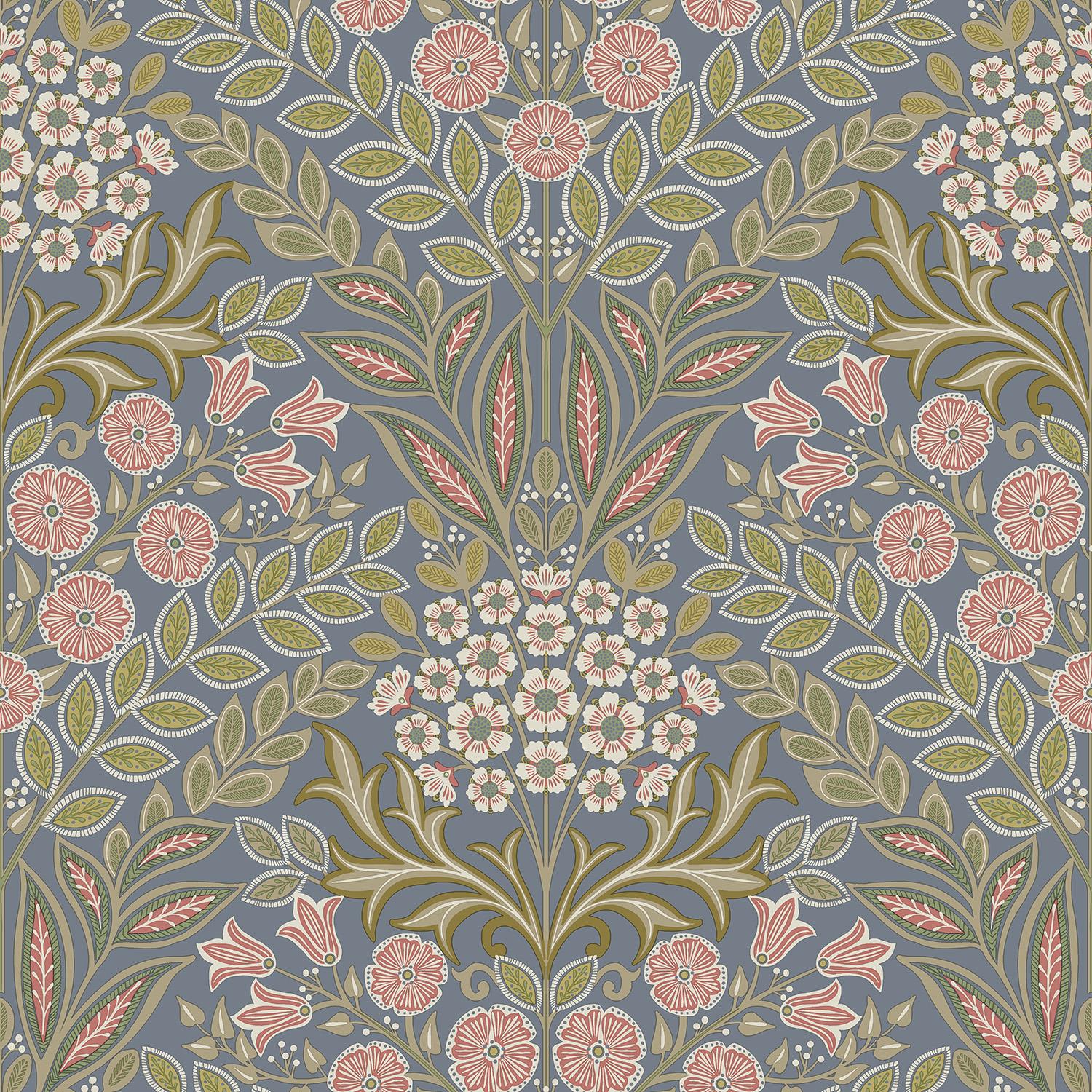 Grandeco Arts Floral Wallpaper Flowers Naturistic Leaves Textured Paste The Wall - Picture 16 of 42
