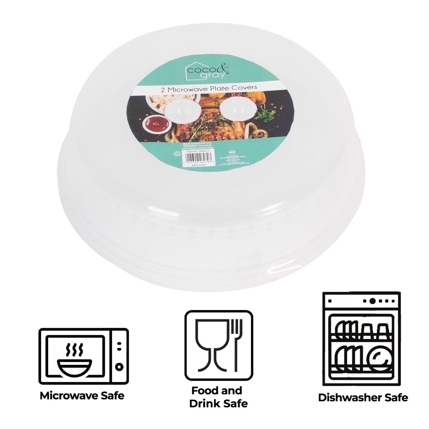 2 or 4 Ventilated Microwave Plate Covers Kitchen Accessories Lid Food Cover eBay