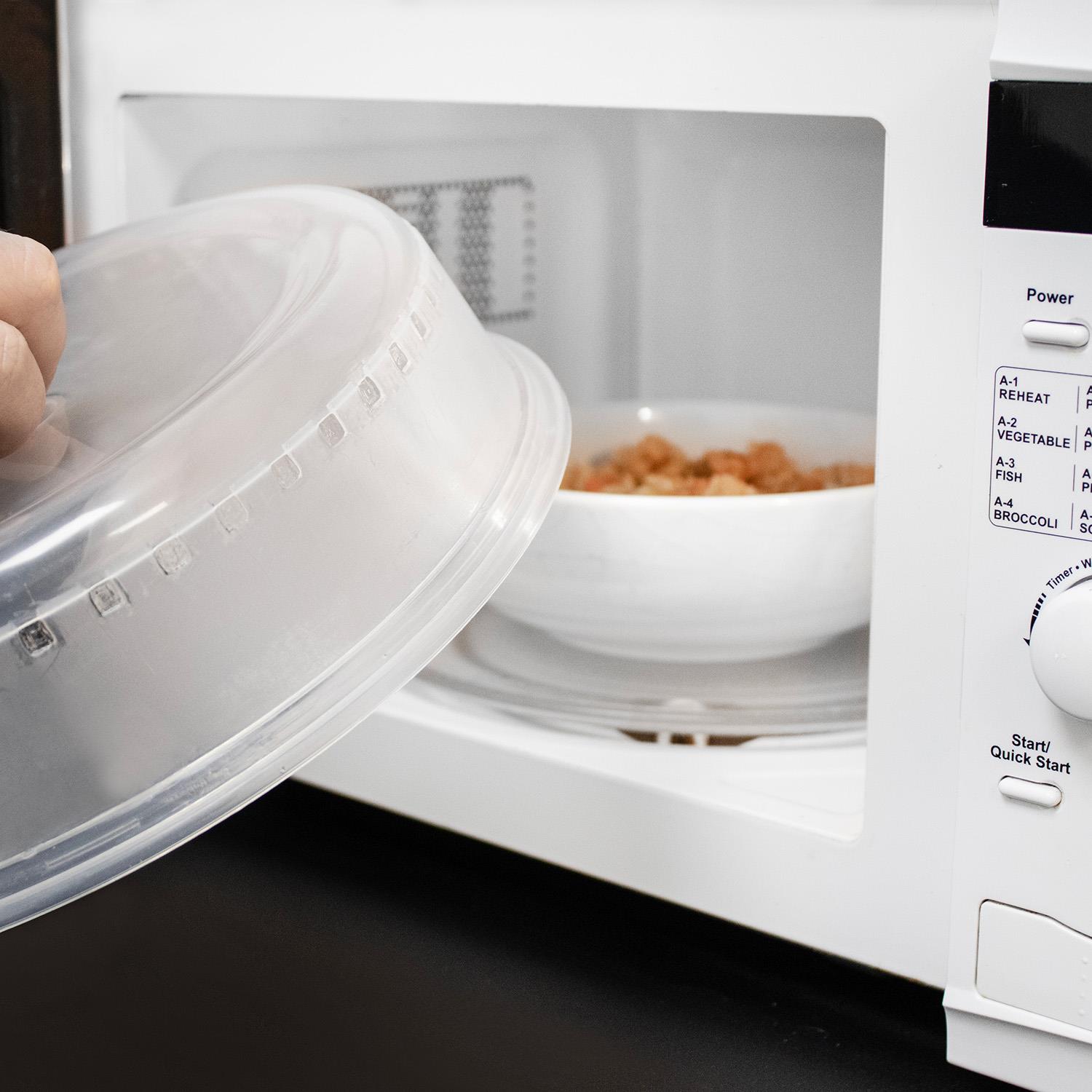 2 or 4 Ventilated Microwave Plate Covers Kitchen Accessories Lid Food