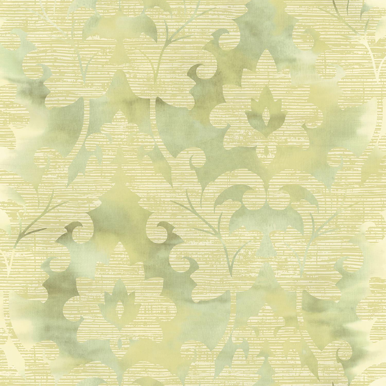 Wallquest Villa Rosa Damask Leaf Wallpaper Floral Leaves Acrylic Coated Stylish - Picture 8 of 25
