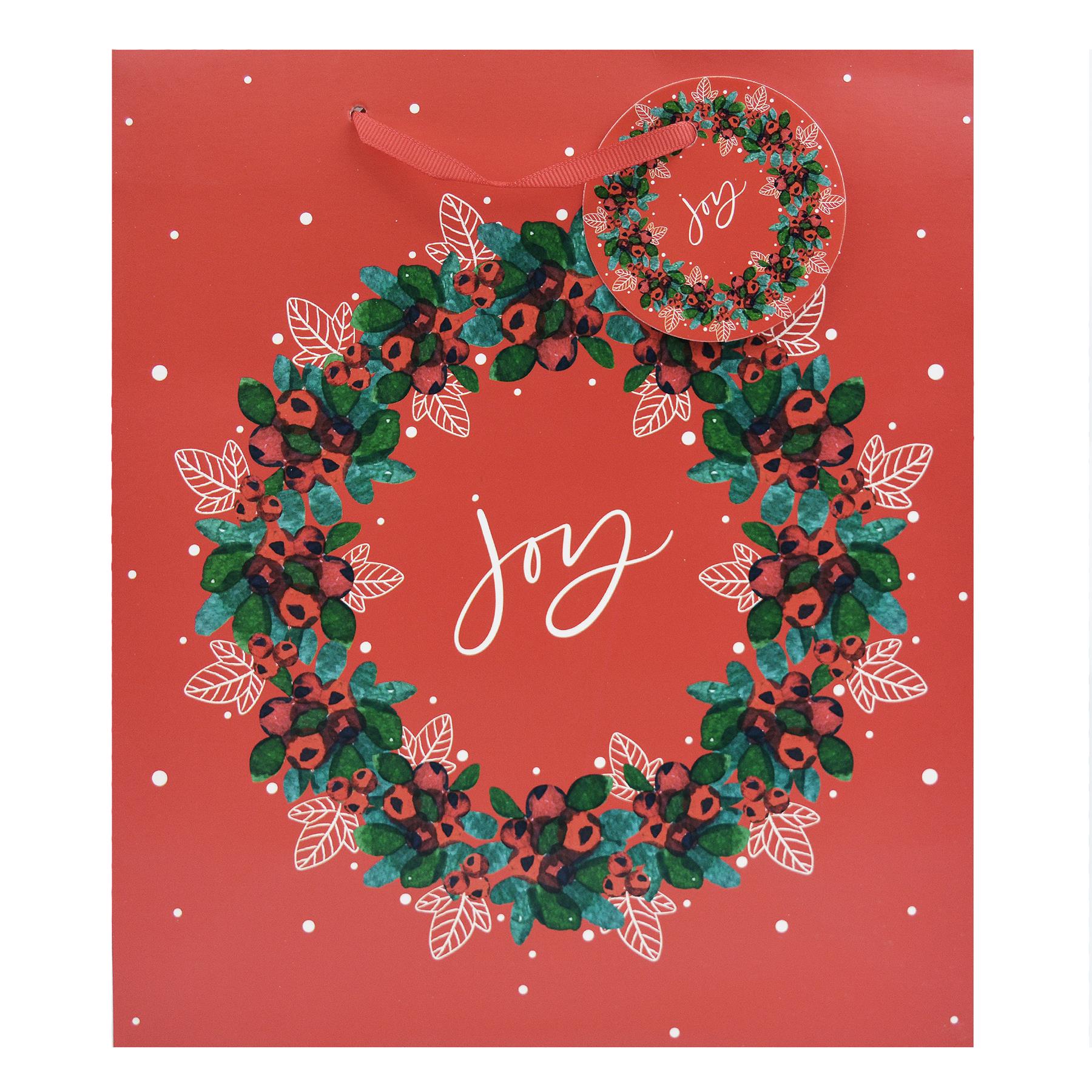 3 Gift Bags Set Christmas Xmas Presents Tag Small Medium Large Festive