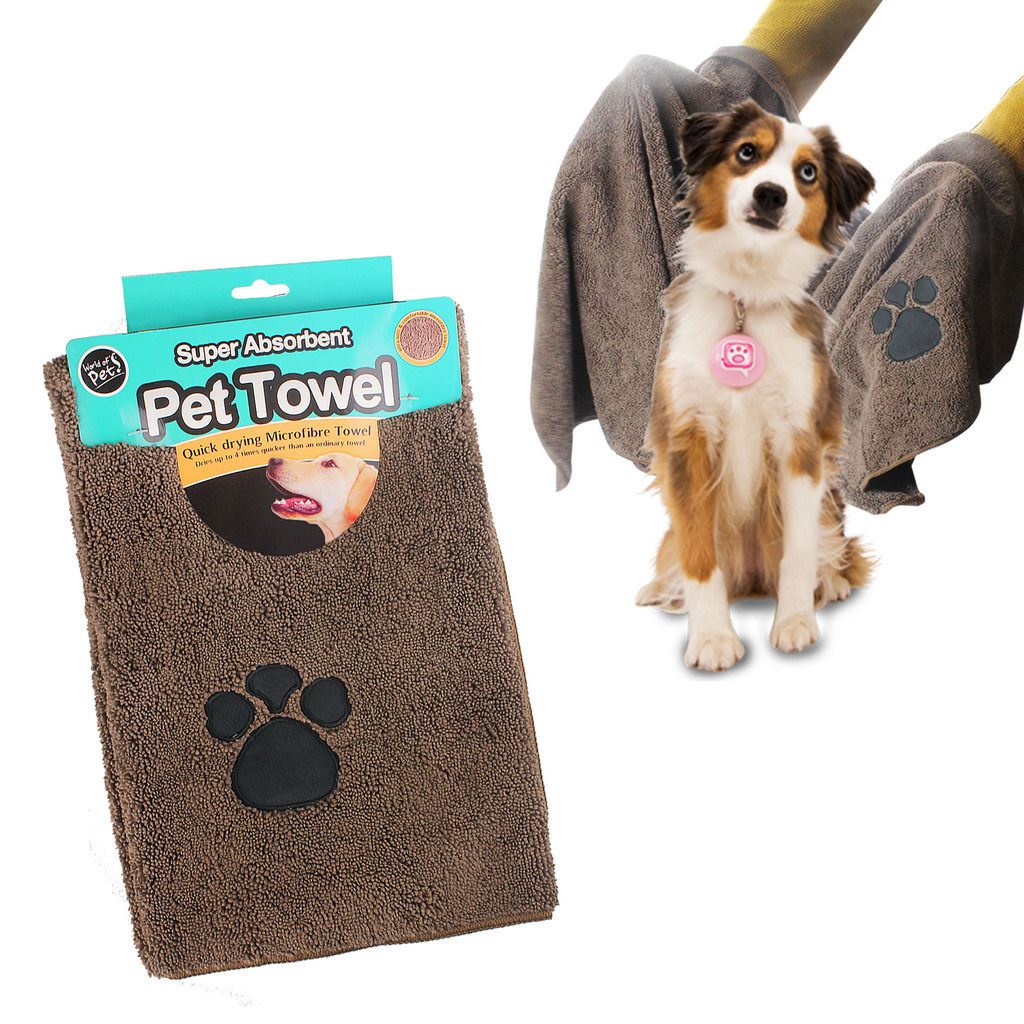 Pet Mitt Wash Towel Super Absorbent and Quick Dry Microfibre Pet Towel