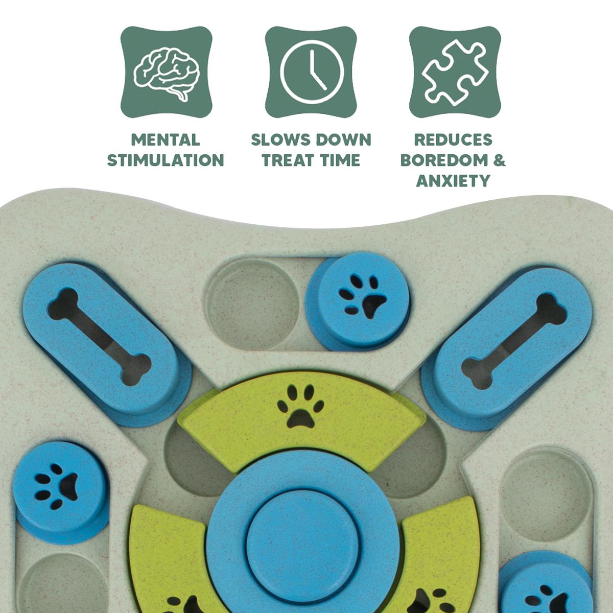 Treat Puzzle Toy Pet Dog Puppy Squeaker Interactive Stimulating Play Enrichment - Picture 19 of 22
