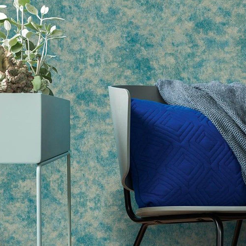 Crushed Velvet Wallpaper Grey Teal Navy Textured Embossed Glitter Non