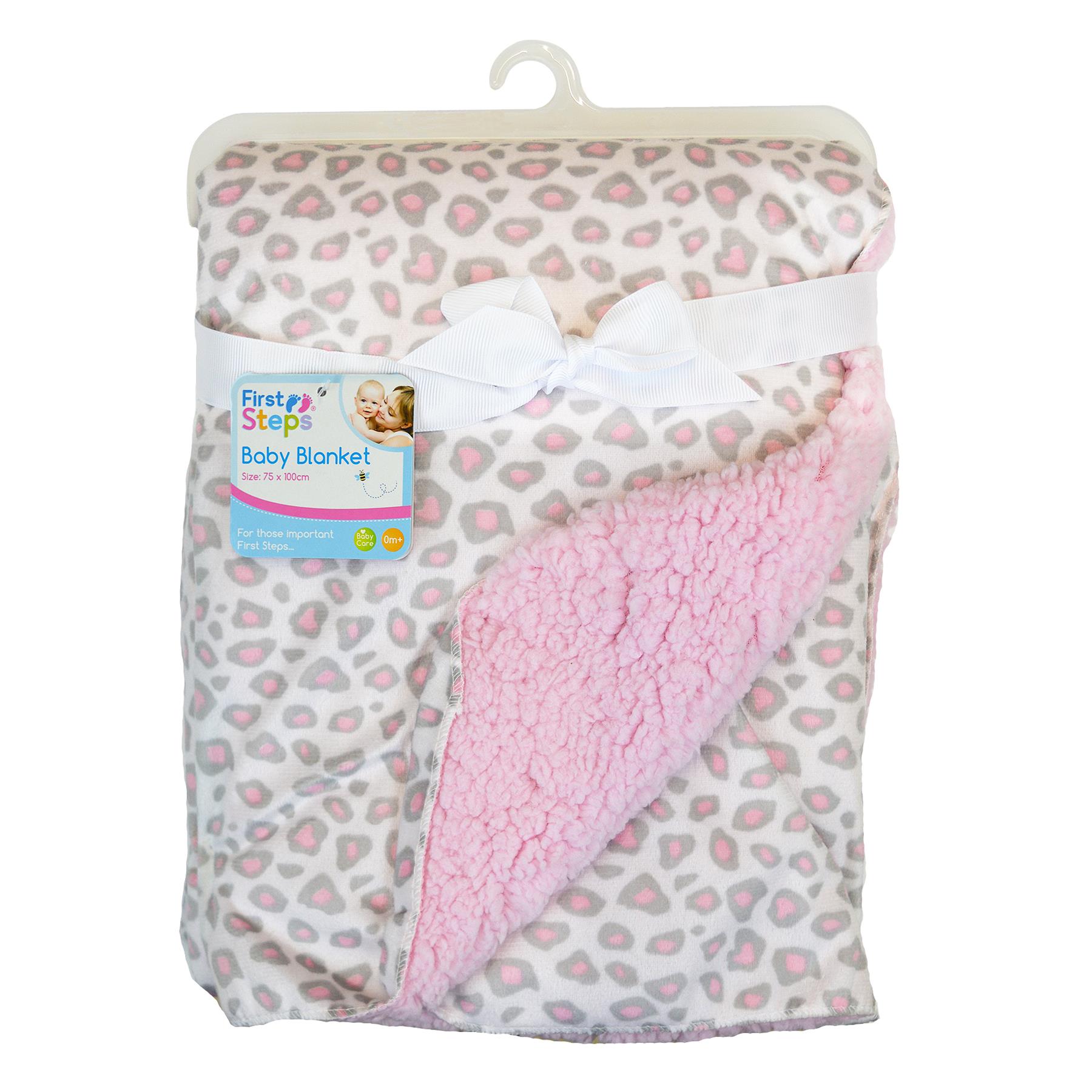 Super Soft Baby Blanket Mink Sherpa Lining Colourfull Printed Desgin New Born