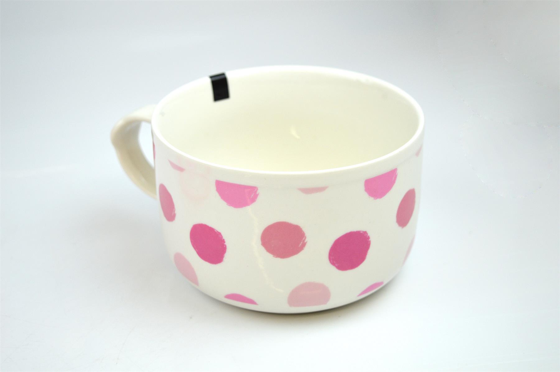 Soup Mug Bowl Dish Silicone Lid Vent Microwaveable Bone China Blue Pink 750ml - Picture 10 of 18