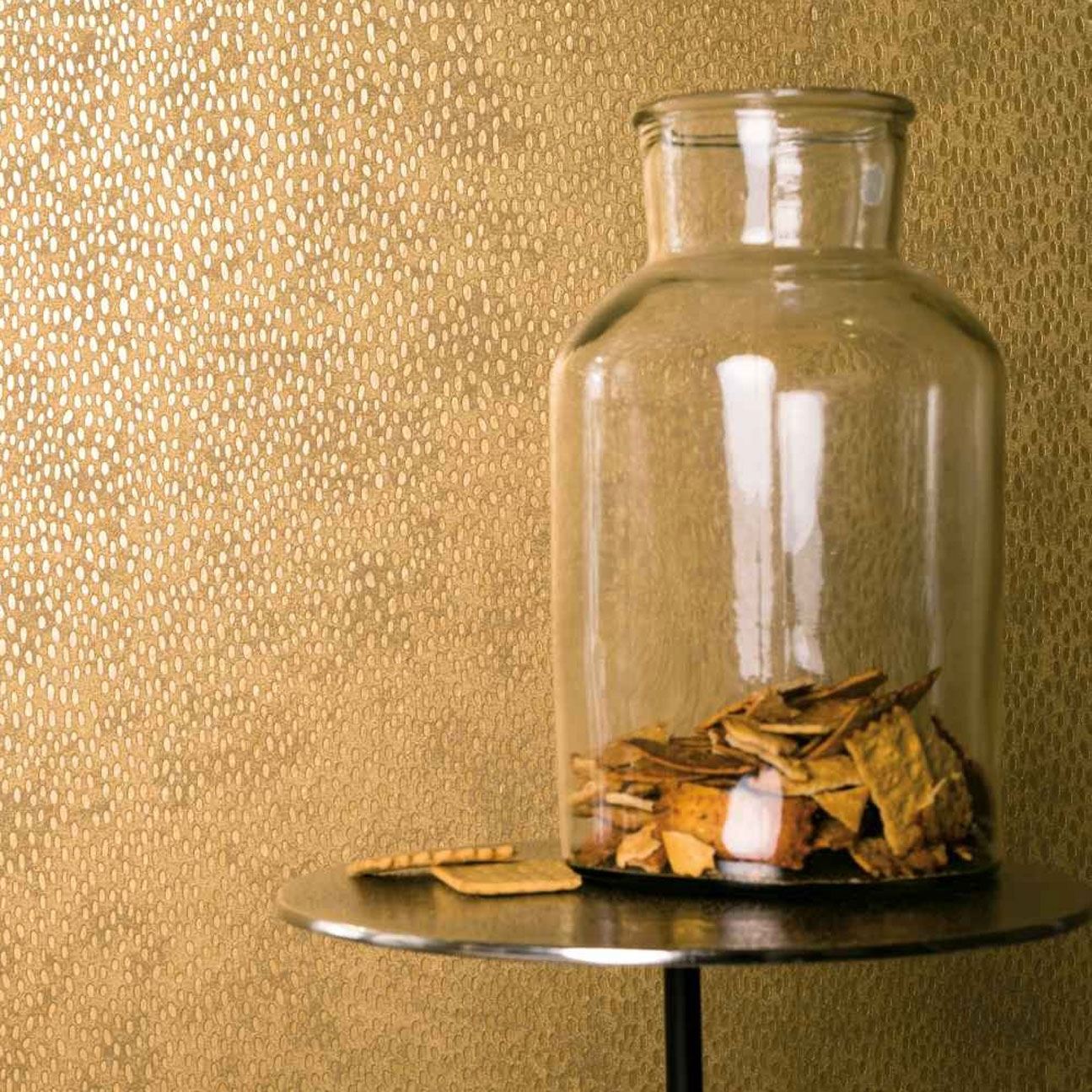 Silver Shiny Metallic Scales Wallpaper Textured Paste The Wall Modern Luxury