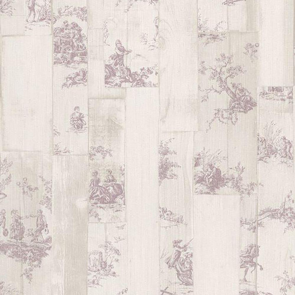 SOUVENIR TOILE DE Juoy Wallpaper Rasch Wood Effect Paste The Wall Vinyl