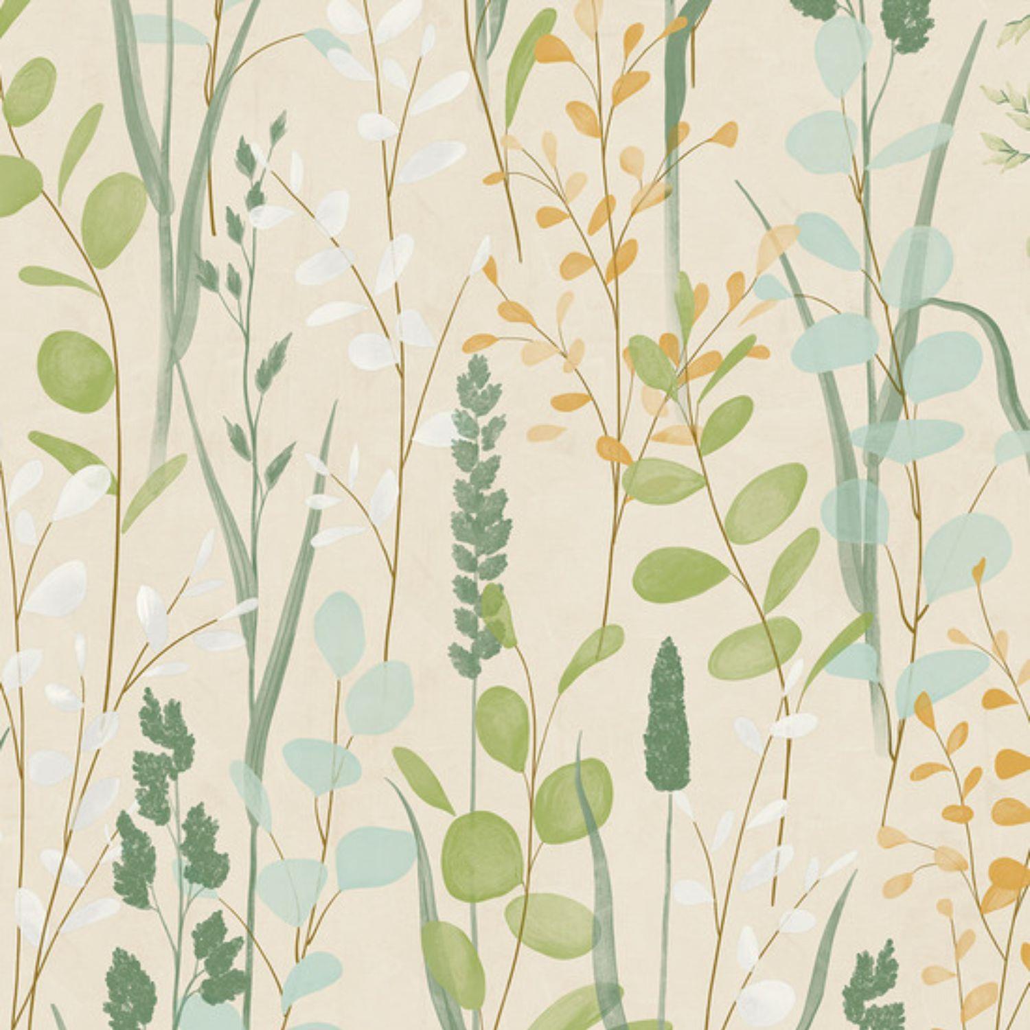 Grandeco Karuna Wildflowers Peach/Cream/Neutral Wallpaper Paste The Wall - Picture 2 of 17