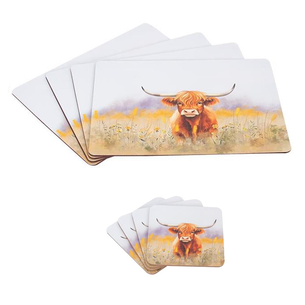Accessori cucina pranzo a tema mucca Highland tazze vassoi sottobicchieri tovagliette - Foto 23 di 72
