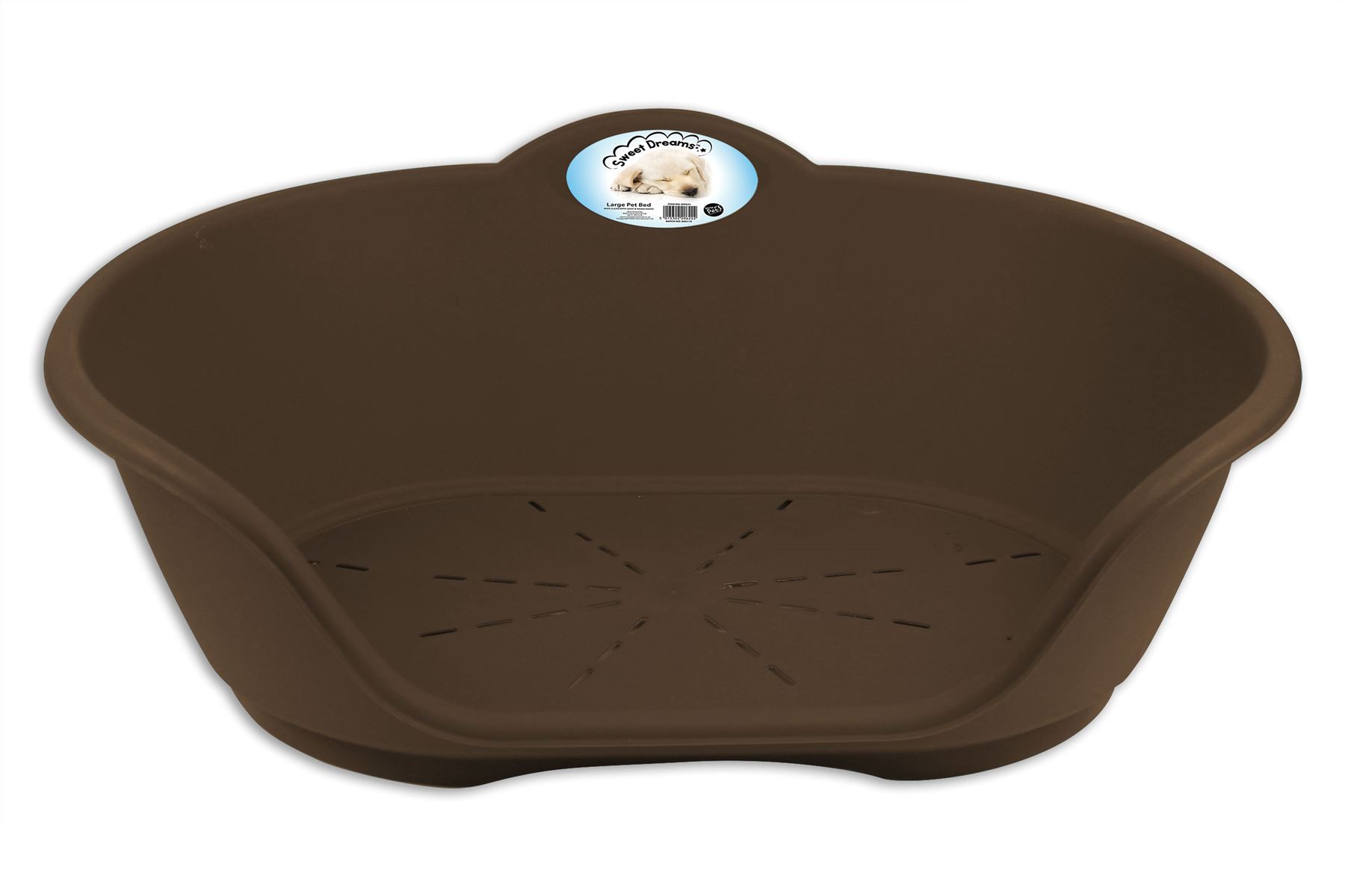 Plastic Pet Bed Heavy Duty Waterproof Cat Dog Basket Large All Colours