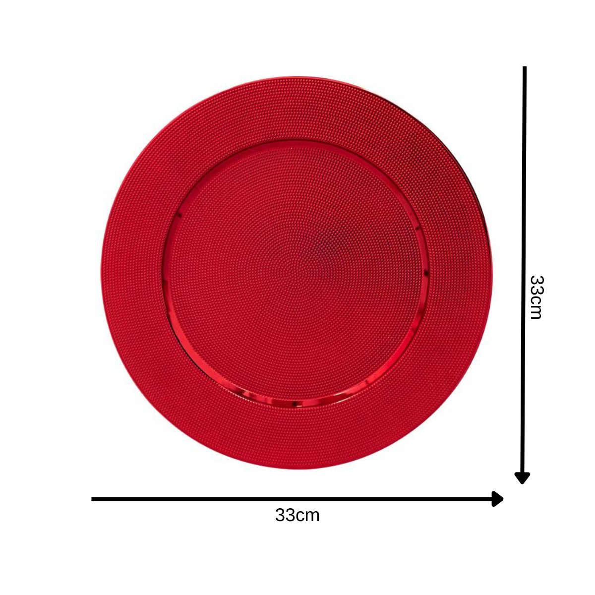 Christmas Dinner Charger Plate Set of 6 Metallic Embossed Table Decoration - Picture 17 of 25