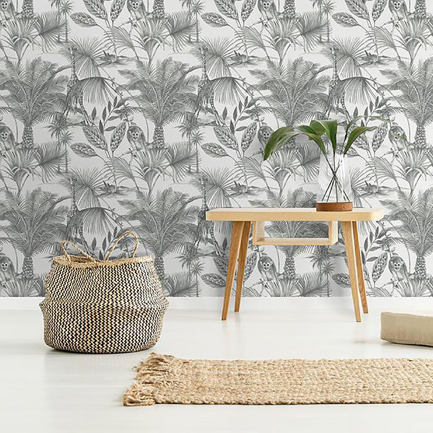 Jungle Fever Wallpaper Paste The Wall Vinyl Tropical Foliage Animal eBay