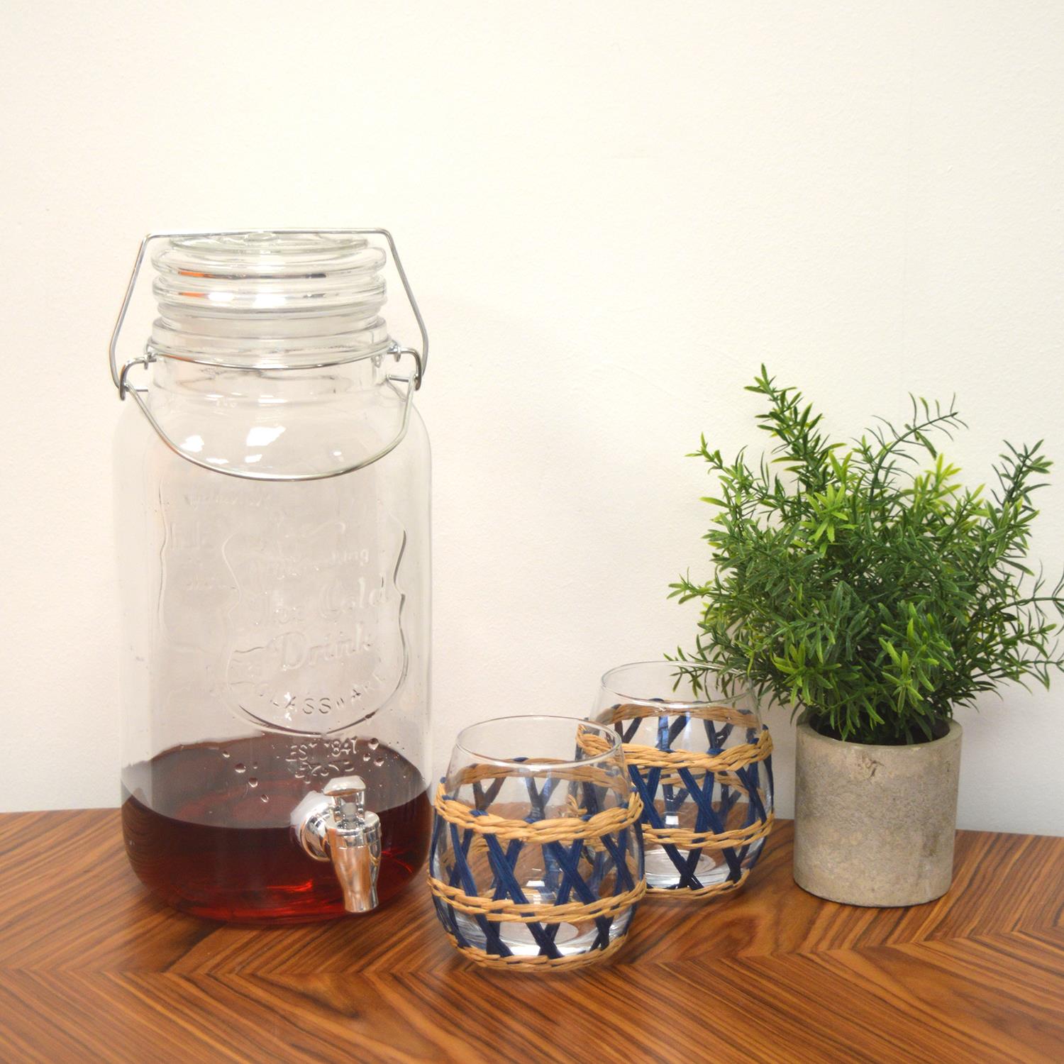 4er Pack Becher & Karaffe Wasserkrug Marine Webdetails Getränke Sommer Essen - Bild 5 von 31