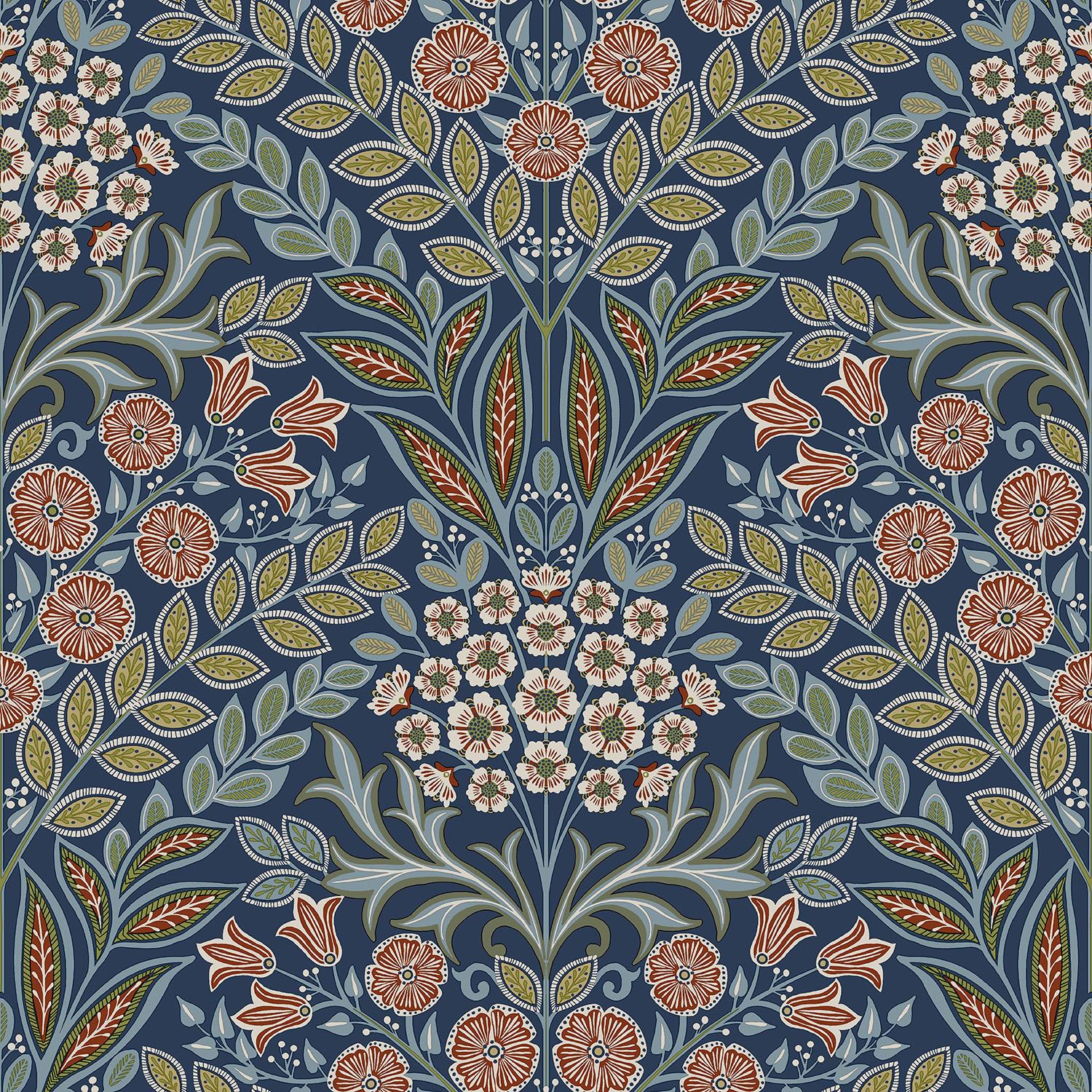 Grandeco Arts Floral Wallpaper Flowers Naturistic Leaves Textured Paste The Wall - Picture 25 of 42