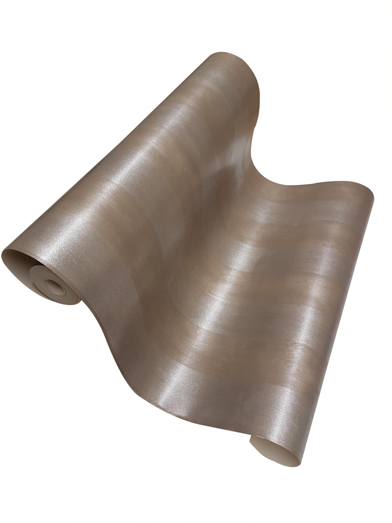 PASTE THE WALL METALLIC BROWN STRIPE STRIPED FEATURE WALLPAPER DL40869