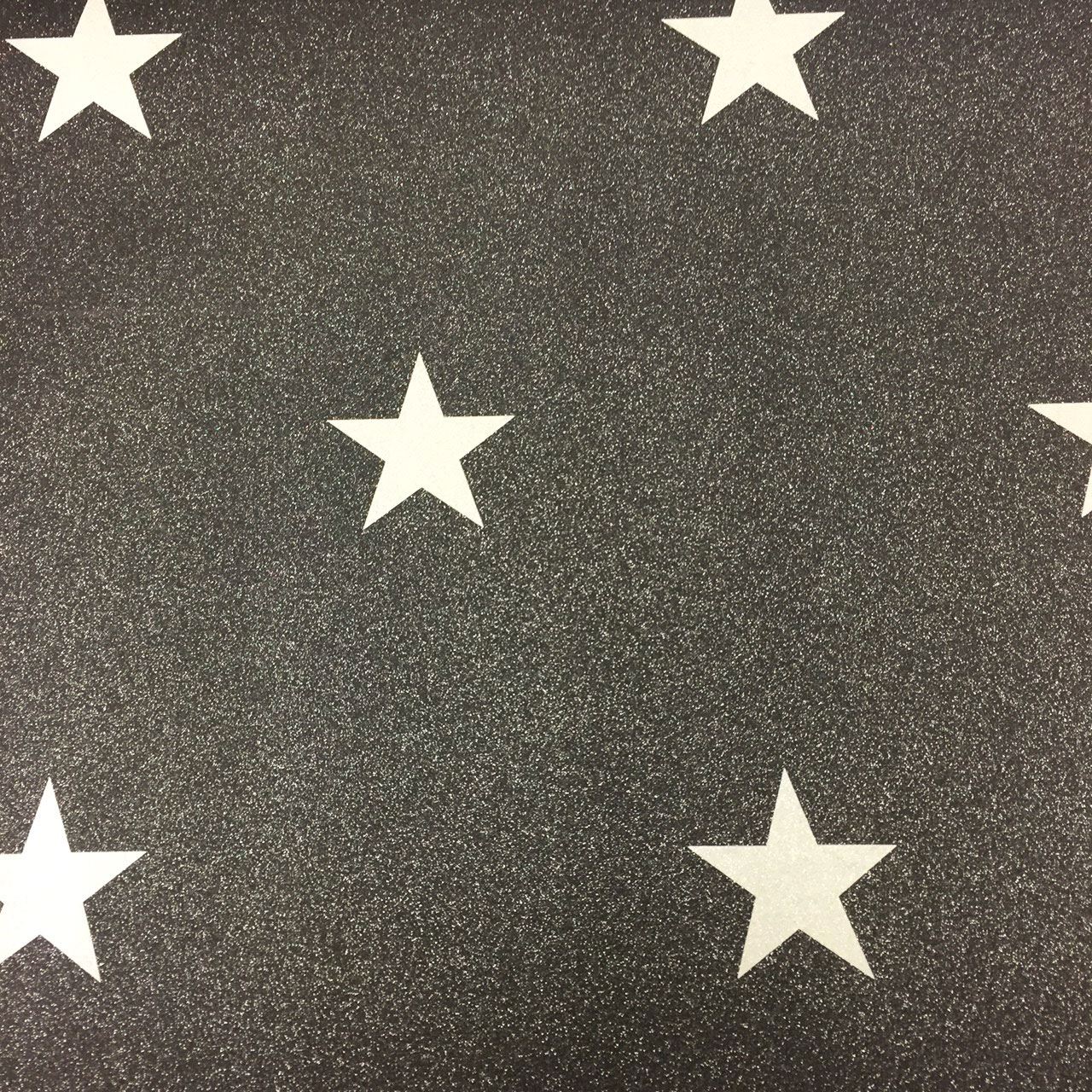 Black Glitter Star Wallpaper Galaxy Paste The Paper Vinyl AS