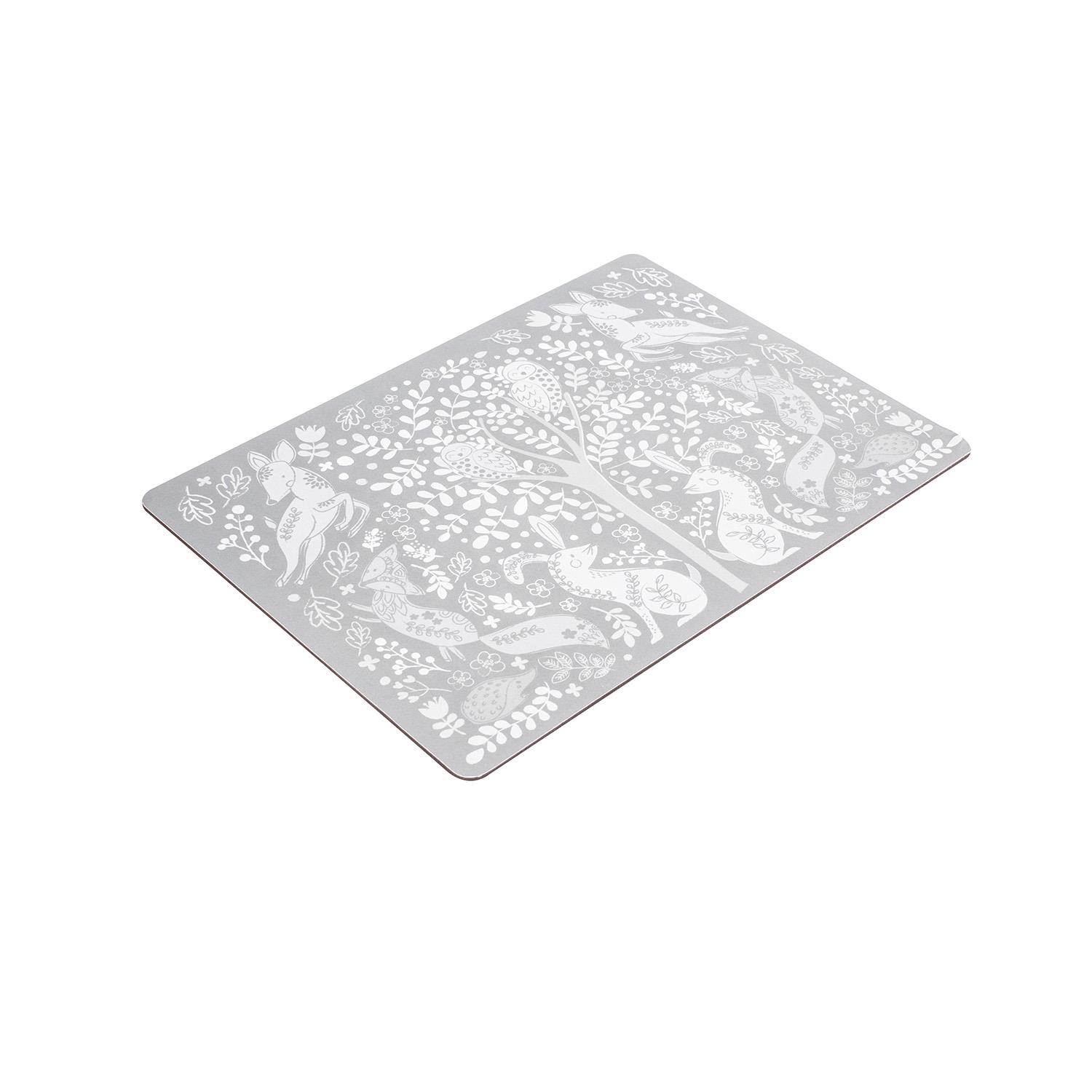 4er Pack Untersetzer und Platzsets schwarz elegant oder grau Schmetterling Design - Bild 81 von 94