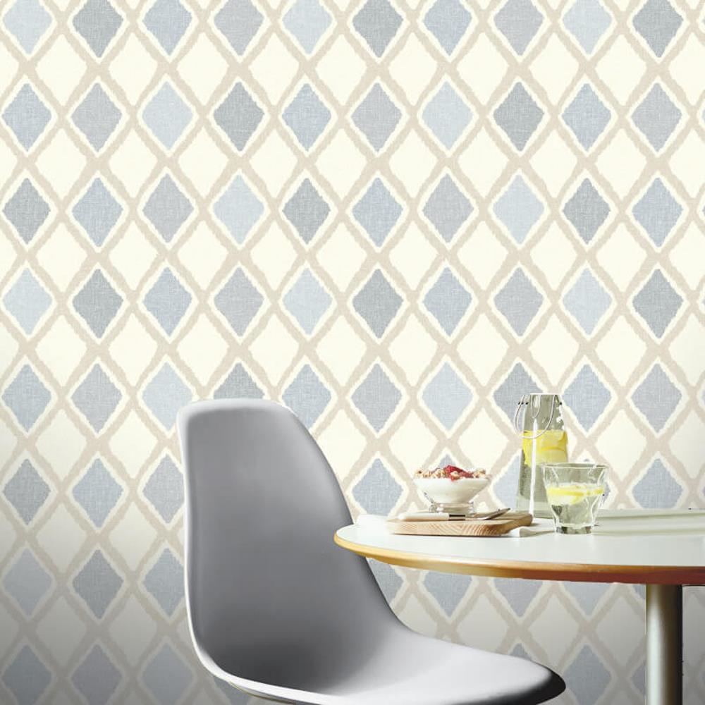 Arthouse Geometric Yellow White Diamond Geo Lattice Wallpaper 908301