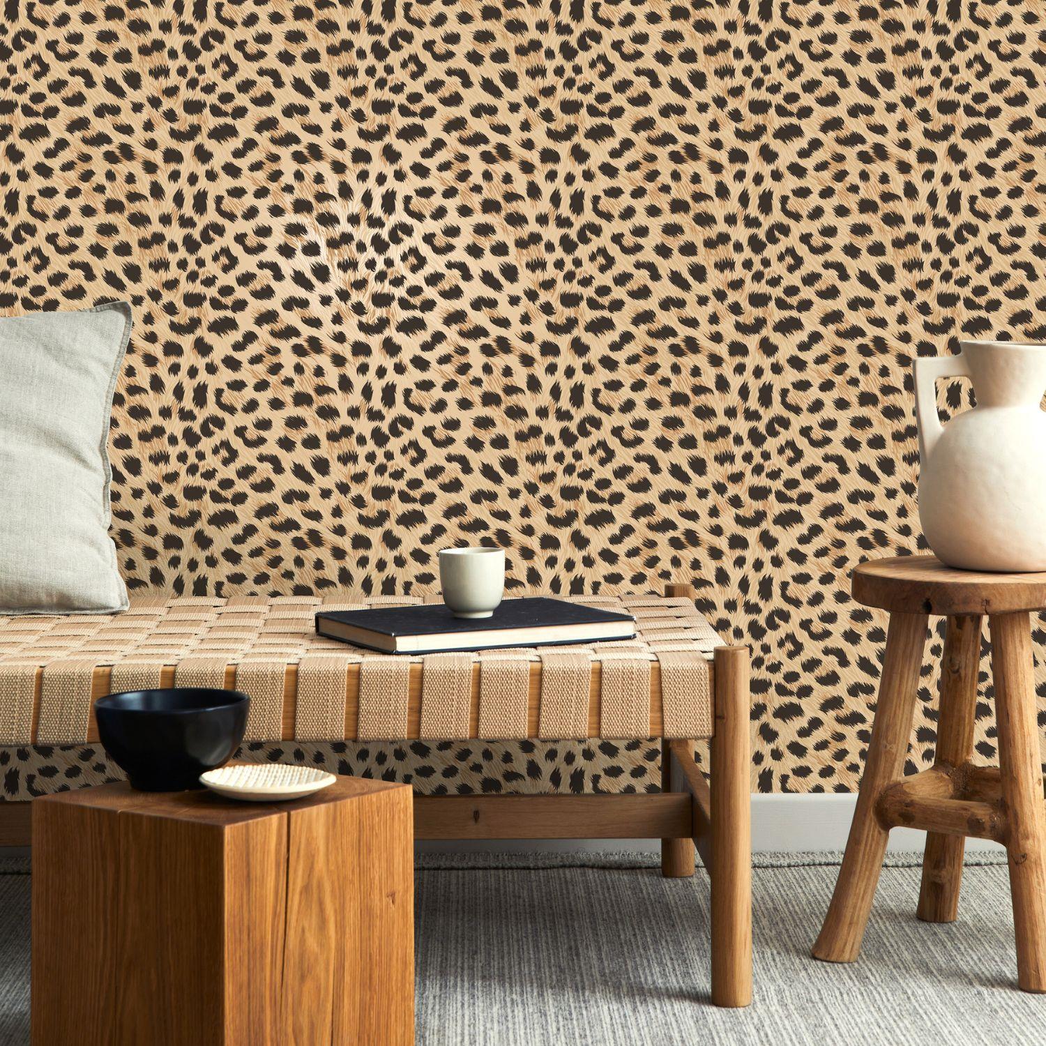 Fine Decor Fur Natural Pink Wallpaper Animal Paste The Paper Kids Room Washable - Picture 5 of 15