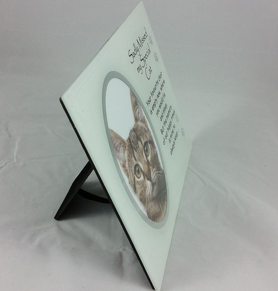 Cat memorial photo frame sadly missed special cat poem memory love pet