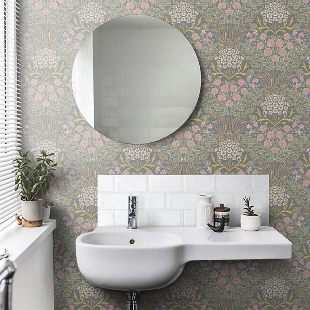 Grandeco Arts Floral Wallpaper Flowers Naturistic Leaves Textured Paste The Wall - Picture 21 of 42