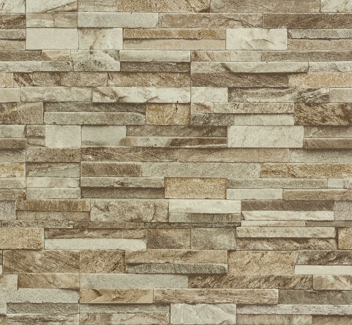 3D Split Face Stone Tile Brick Slate Effect Vinyl Washable Textured