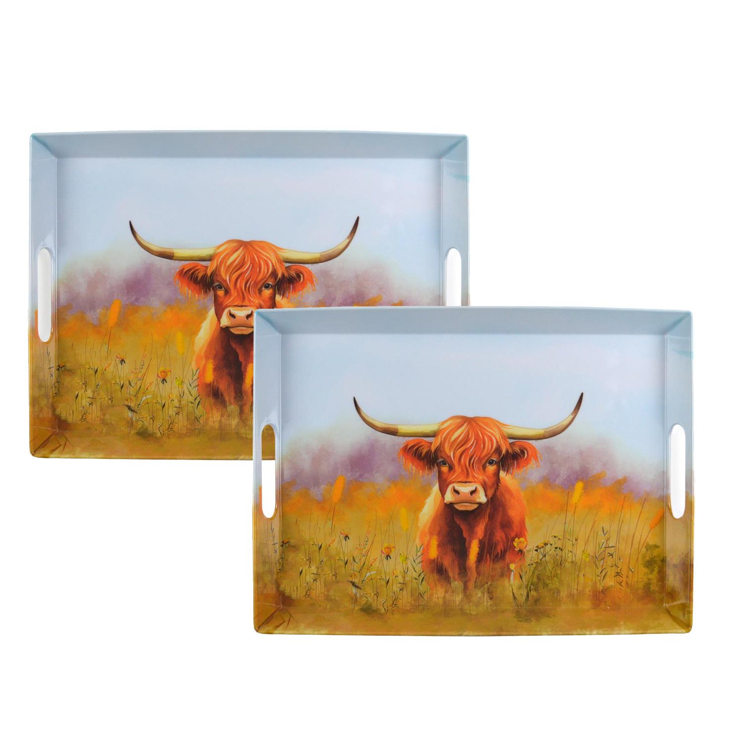 Accessori cucina pranzo a tema mucca Highland tazze vassoi sottobicchieri tovagliette - Foto 9 di 72